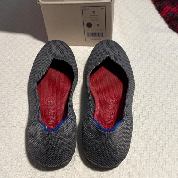 Rothy's Shoes - Rothy's Gray and Red Women's Flats